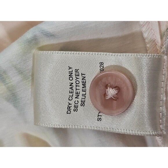 DMS Women's 4 Rebecca Taylor Cotton Ruffle Sleeve Button Down Floral Blouse Top - Picture 9 of 9